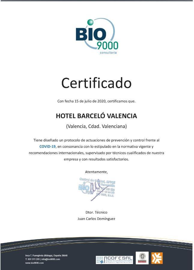 Hotel Barcelo Valenza Esterno foto